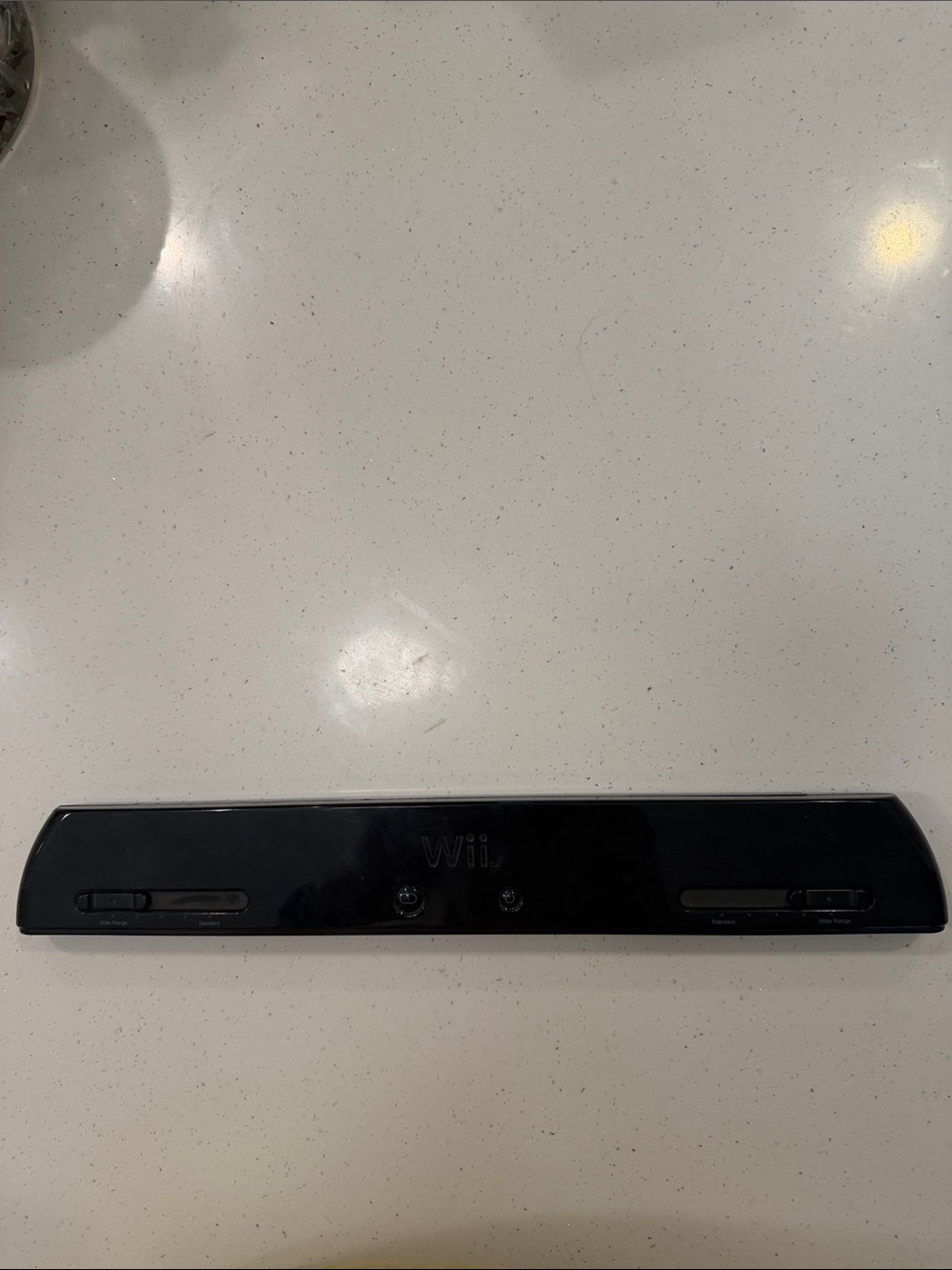 Nintendo Wii Ultra Sensor Bar Black - Front-Facing IR Receiver Model 091002